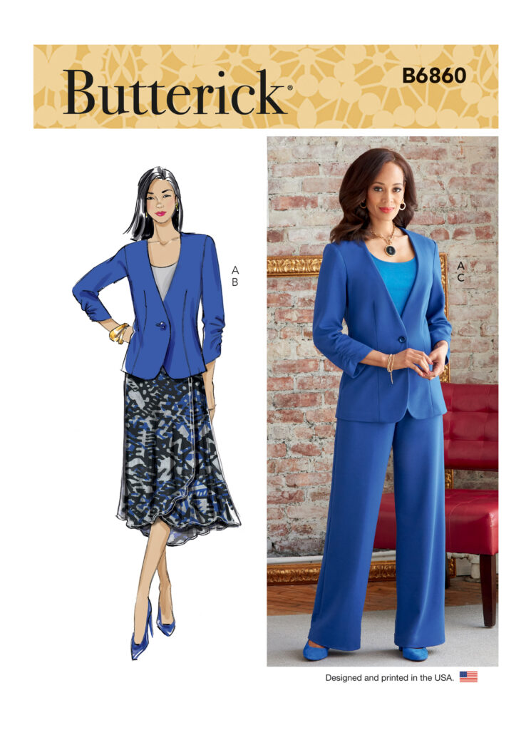 Butterick Schnittmuster Kimono & Jumpsuit – Damen-Größen 18W-24W, Inkl. Nähanleitung