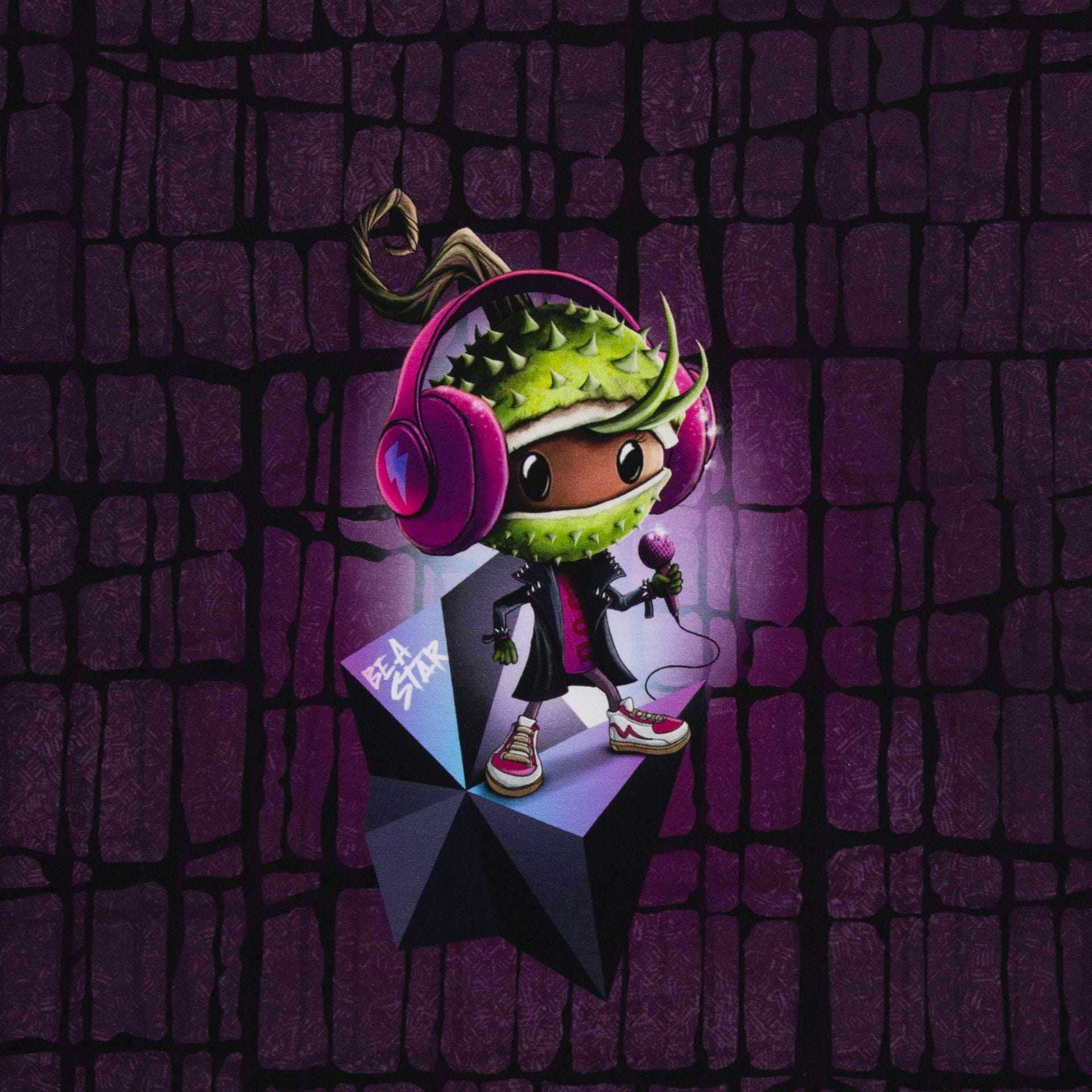 0,8m x 1,60m French Terry Chestnut Friends Star von Thorsten Berger – Bild 2