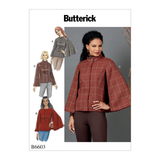 Schnittmuster elegante Jacke Butterick B6603 E5 14-22 (Gr. 40-48) Deutsche Anleitung