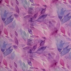 1m x 1,50m Baumwoll Jersey Elias Blätter Türkis-Blau