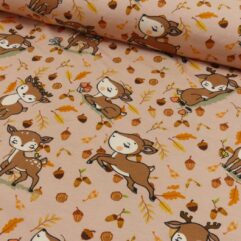 Vorbestellung 1m x 1,50m Baumwoll Jersey Under the Sea Seaweed