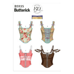Schnittmuster Korsett für Damen Butterick B5935 AX5 4-12 (Gr. 30-38) Dt. Anleitung