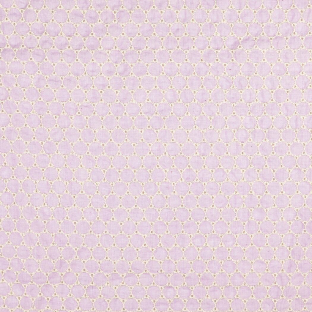 1m x 1,45m Voile Flieder Geometrische Muster Baumwolle Burda