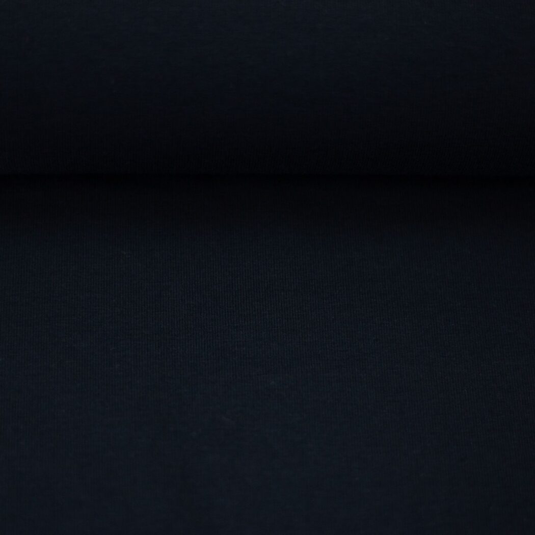 1 m x 1,55m Baumwoll Jersey Vanessa Dunkles Blau Blau Uni – Bild 2