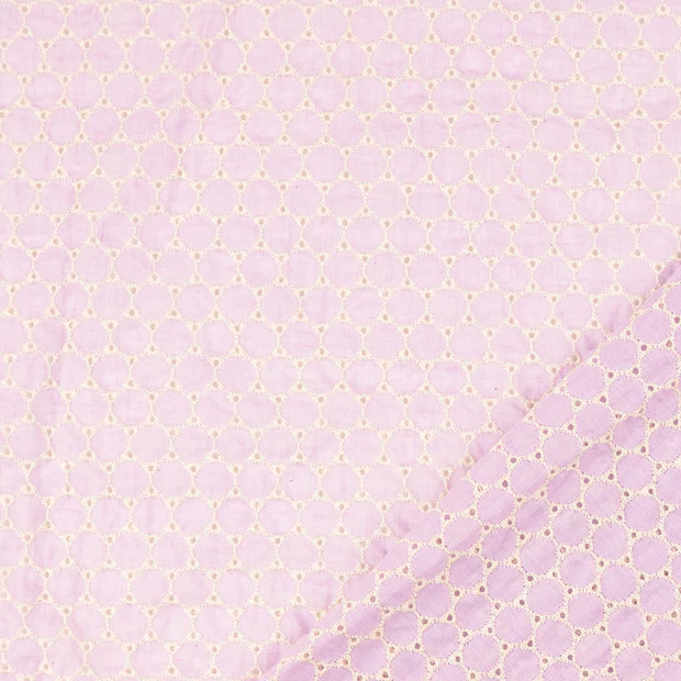 1m x 1,45m Voile Flieder Geometrische Muster Baumwolle Burda – Bild 3