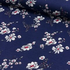 Vorbestellung 1m x 1,50m Viskose Druck Blüten