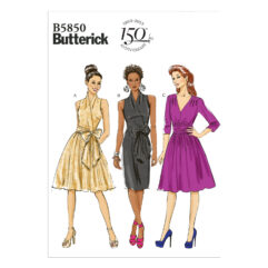 Schnittmuster Abendkleid Butterick B5850 B5 8-16 (Gr. 34-42) Deutsche Anleitung
