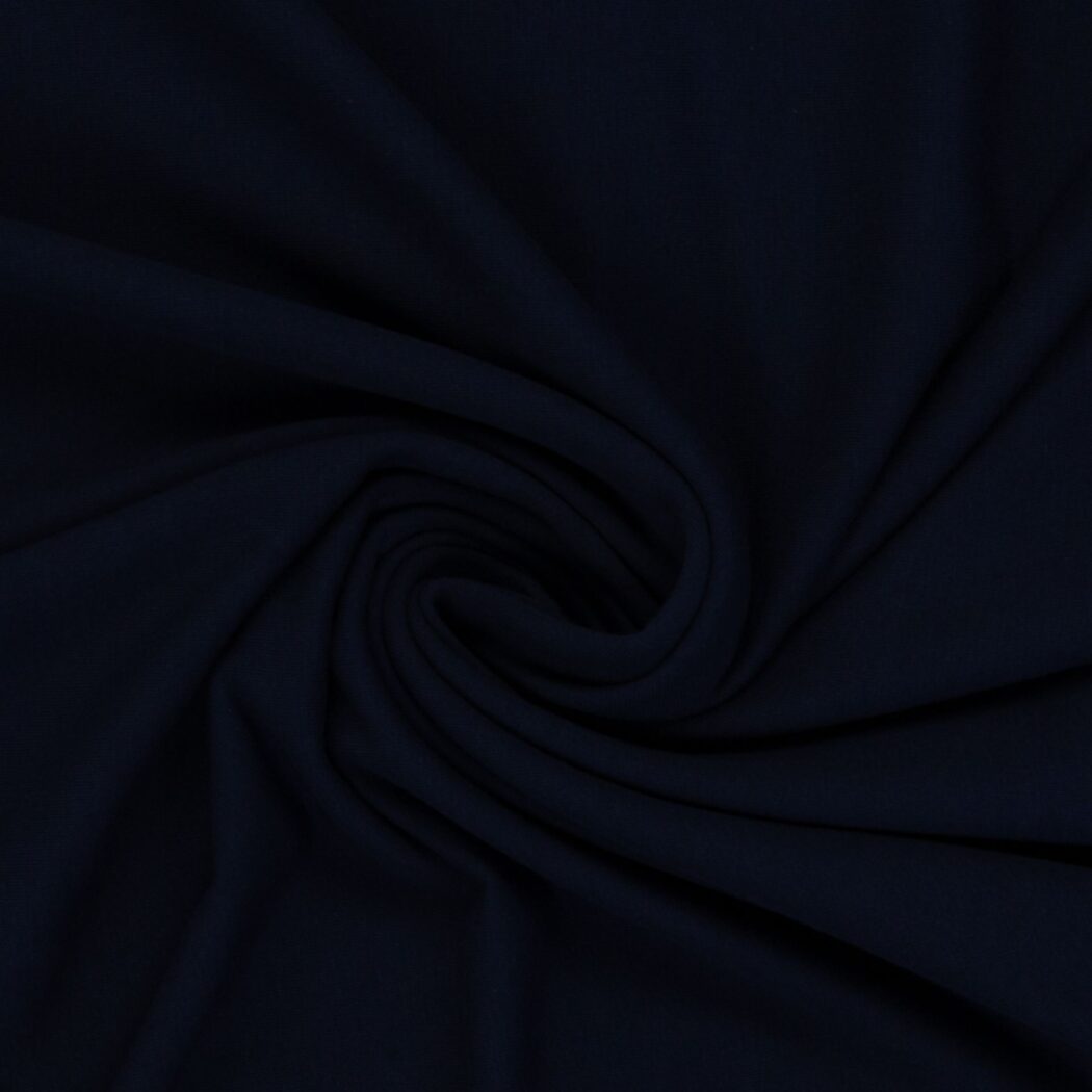 1 m x 1,55m Baumwoll Jersey Vanessa Dunkles Blau Blau Uni