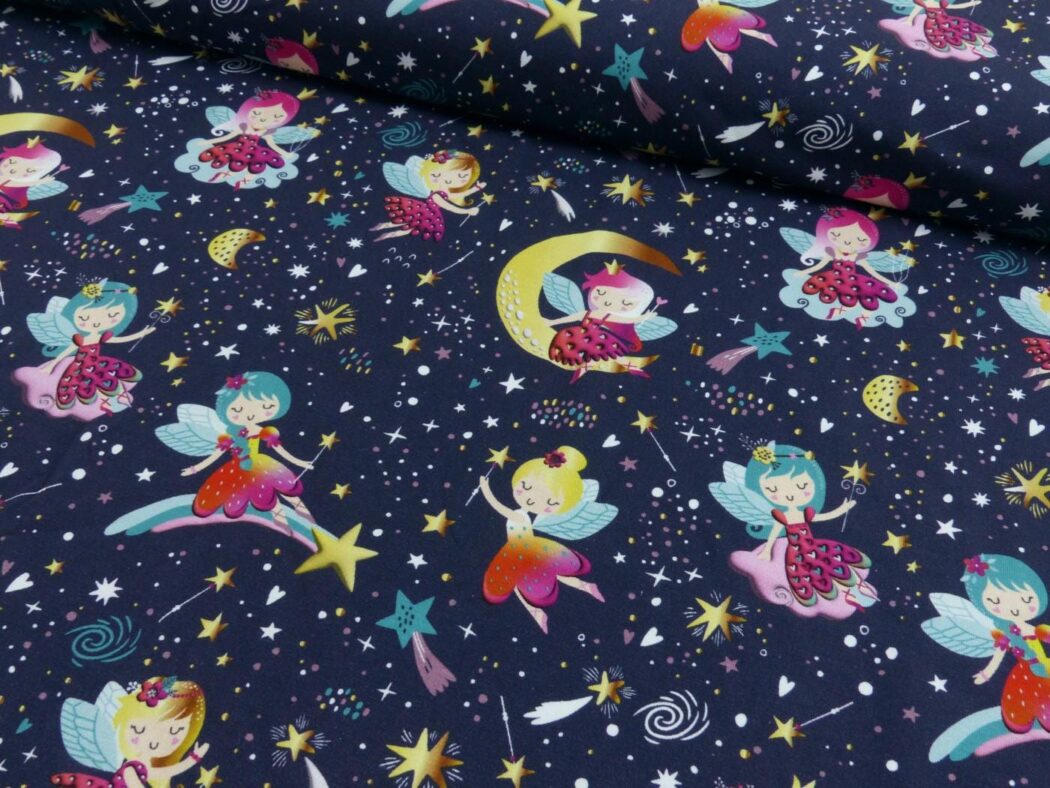 1 m x 1,50m Fee Baumwoll Jersey Digital Druck Meterware