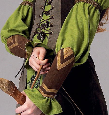 Schnittmuster Cosplay Bogenschütze McCalls M2080 A5 6-14 (Gr. 32-40) Englische Anleitung – Bild 3