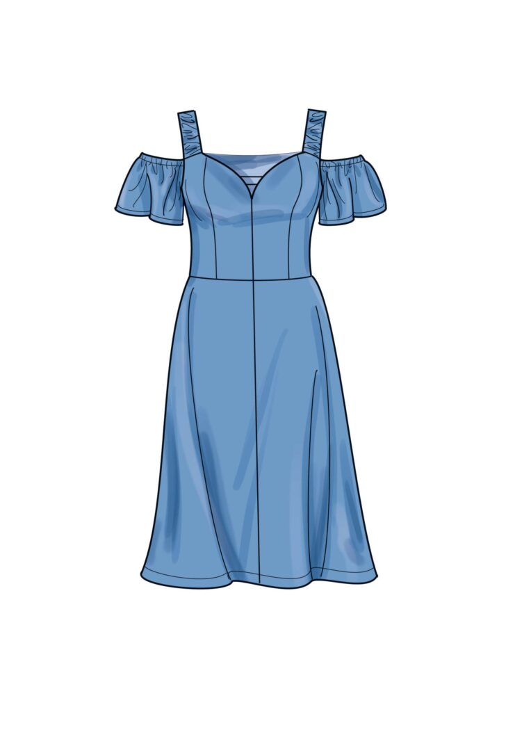 Schnittmuster Kleid Simplicity 9919 W3 US 30-38 (Gr. 56-64) Deutsche Anleitung – Bild 4