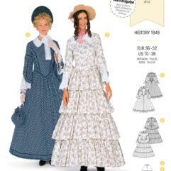 Schnittmuster History Burda 2768 US 10-26 (Gr. 36-52) Deutsche Anleitung