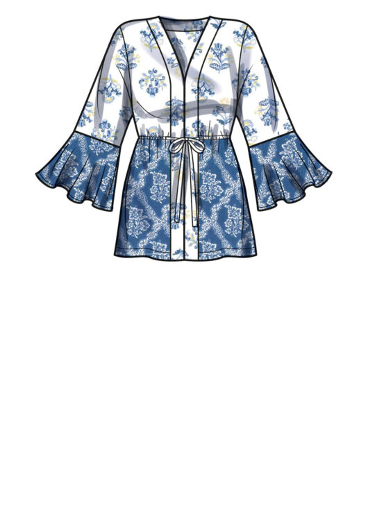 Schnittmuster Frauenkaftan Simplicity S9603 US 18W-24W (Gr. 44-50) Dt. Anl. – Bild 4