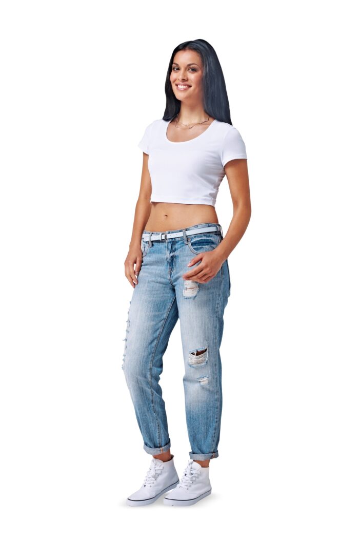 Schnittmuster Shirt Burda 6820 US 6-20 (Gr. 32-46) Deutsche Anleitung – Bild 3