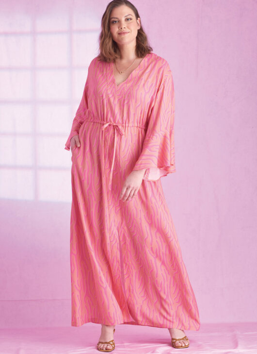 Schnittmuster Frauenkaftan Simplicity S9603 US 18W-24W (Gr. 44-50) Dt. Anl. – Bild 2