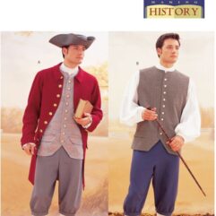 Schnittmuster Historische Herrenkombination Butterick B3072-32 - 32-36 (Gr. 42-46) Dt. Anleitung