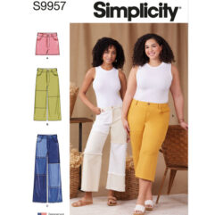 Schnittmuster Hose S9957 Simplicity BB 20W-28W (Gr. 46-54) Dt. Anl.
