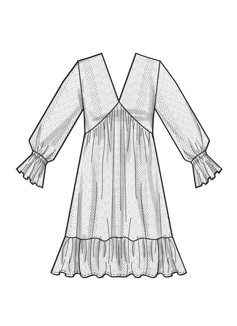 Schnittmuster Kleid Simplicity S9702 K5 US 8-16 (Gr. 34-42) Deutsche Anleitung – Bild 4