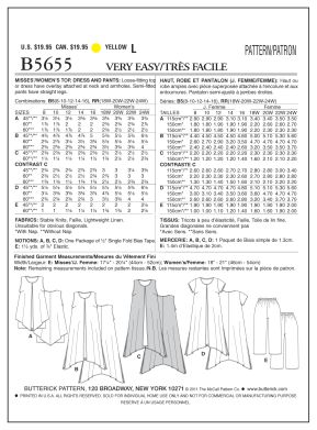 Schnittmuster Kleid Butterick B5655 RR 18W-24W (Gr. 44-50) Deutsche Anleitung – Bild 2