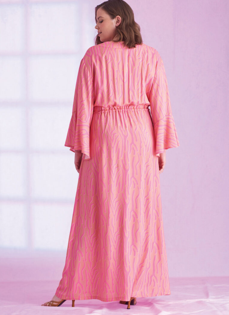 Schnittmuster Frauenkaftan Simplicity S9603 GG US 26W-32W (Gr. 54-60) Dt. Anl. – Bild 3