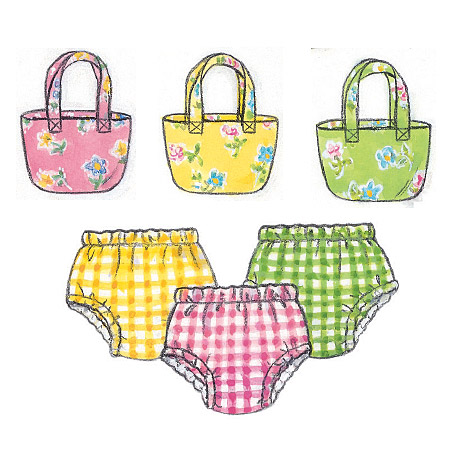 Schnittmuster Babyausstattung Butterick B5624 NB (Gr. 46-71) Dt. Anl. – Bild 3