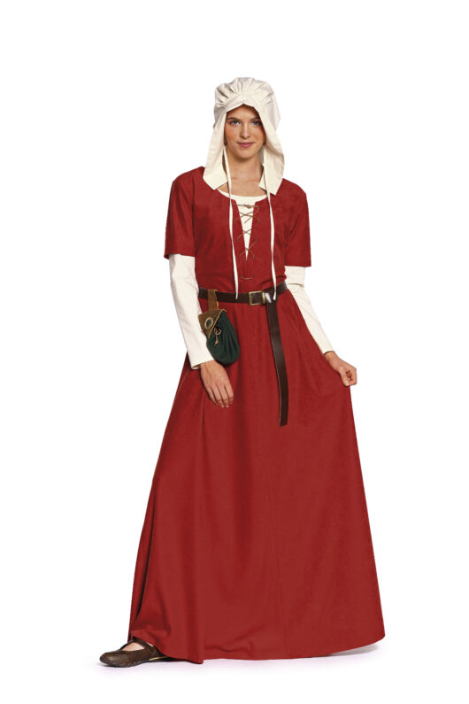 Schnittmuster Kleid & Haube Mittelalter Burda 7468 US 10-28 (Gr. 36-54) Dt. Anl. – Bild 6