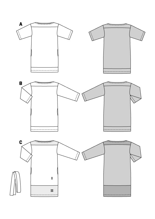 Schnittmuster Kleid Burda 5925 US 8-22 (Gr. 34-48) Deutsche Anleitung – Bild 2