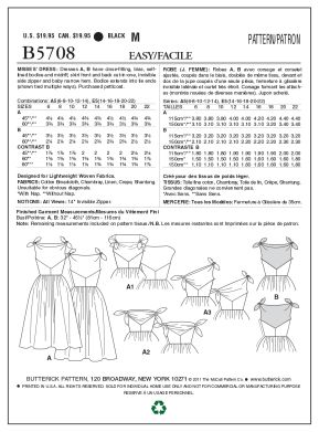 Schnittmuster Sommerkleid Butterick B5708 A5 6-14 (Gr. 32-40) Deutsche Anleitung – Bild 2