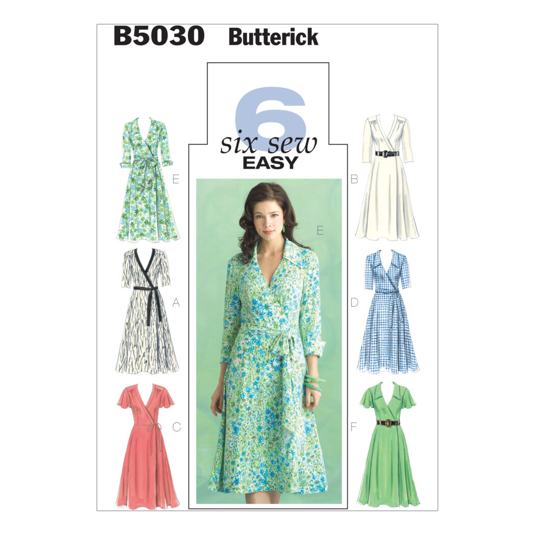 Schnittmuster Kleid Butterick B5030 BB 8-14 (Gr. 34-40) Deutsche Anleitung