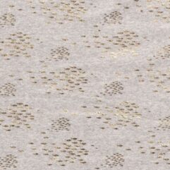 Vorbestellung 1m x 1,50m Baumwoll Jersey in Hell mit Goldfischchen Foliendruck