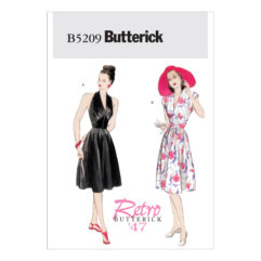 Schnittmuster elegantes Kleid Butterick B5209 EE 14-20 (Gr. 40-46) Deutsche Anleitung