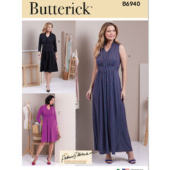 Schnittmuster Sommerkleid Butterick B6940 D5 4-12 (Gr. 30-38) Dt. Anleitung