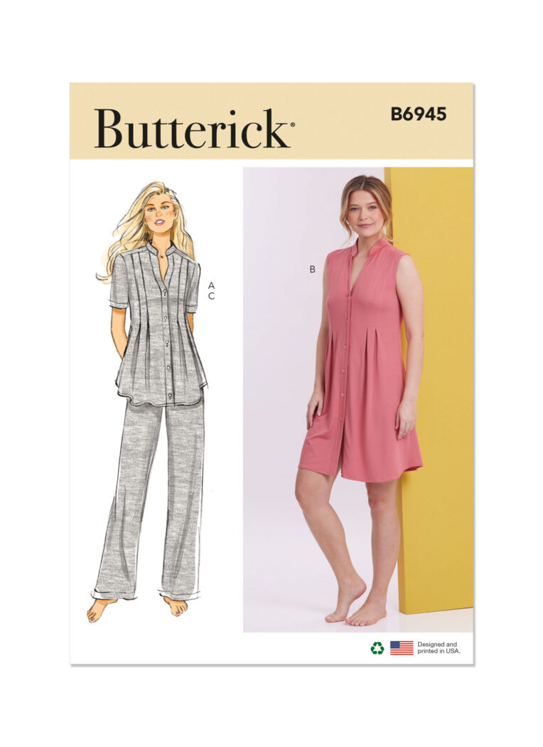 Schnittmuster Damen Shirt Butterick B6945 B5 Gr. 8 - 16 (Gr. 34-42) Dt. Anl.