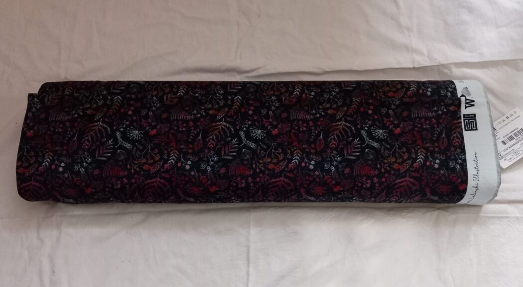 1m x 1,50m Herbstfrüchte Rot-Braun French Terry Christiane Zielinski Meterware – Bild 4