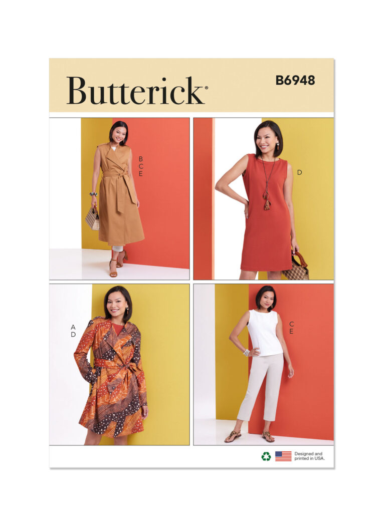 Schnittmuster Jäckchen Butterick B6948 K5 8-16 (Gr. 34-42) Deutsche Anleitung