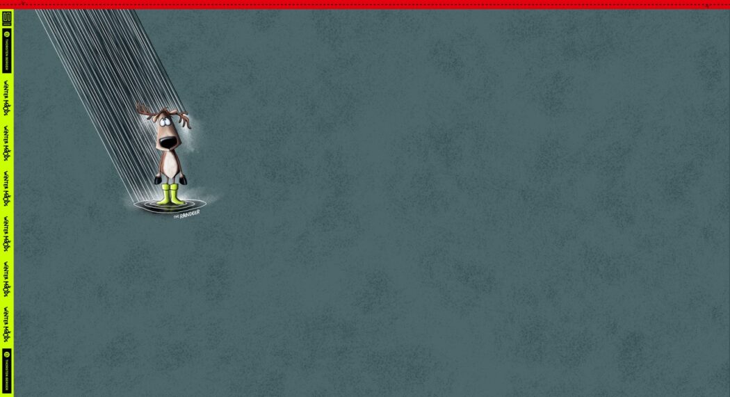 0,80m x 1,40m Winter Mood French Terry Raindeer von Thorsten Berger – Bild 5