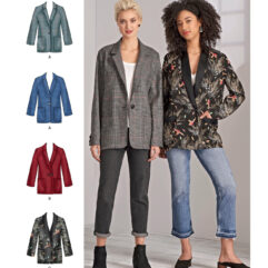 Schnittmuster Blazer Simplicity S8697 AA US 10-18 (Gr. 36-44) Deutsche Anleitung