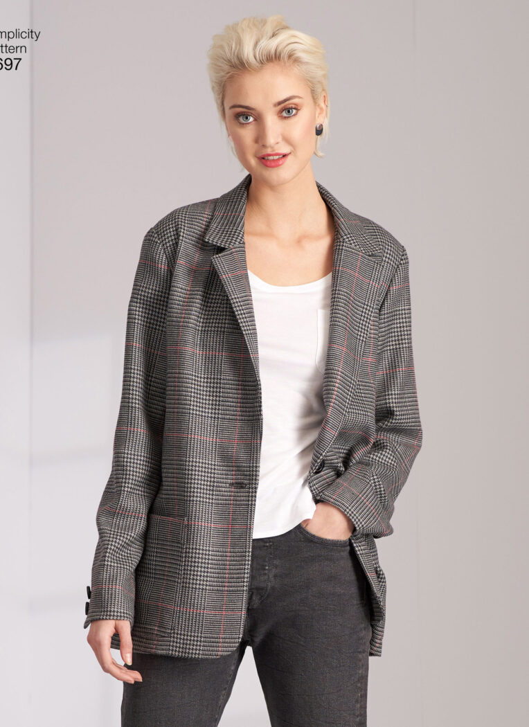 Schnittmuster Blazer Simplicity S8697 AA US 10-18 (Gr. 36-44) Deutsche Anleitung – Bild 3