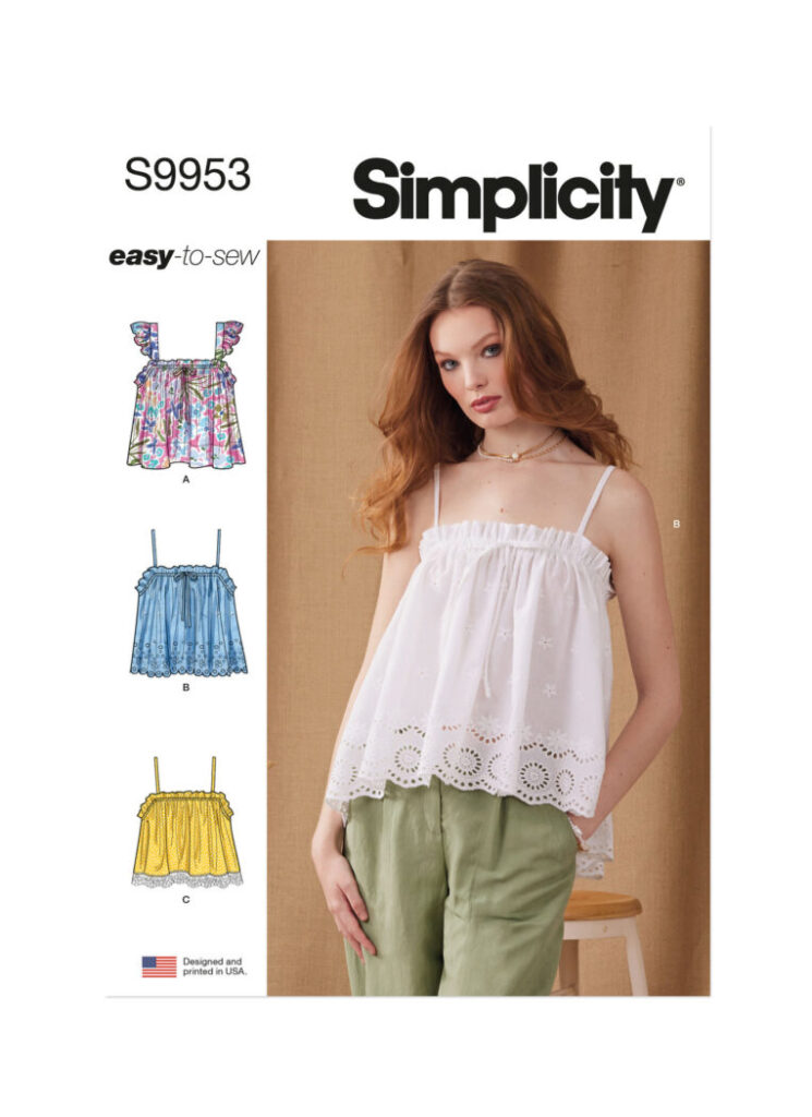 Schnittmuster Top S9953 D5 Simplicity US 4 12 Gr 30 38 Dt Anl 