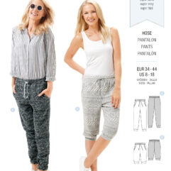 Schnittmuster Hose Burda 6659 US 8-18 (Gr. 34-44) Deutsche Anleitung